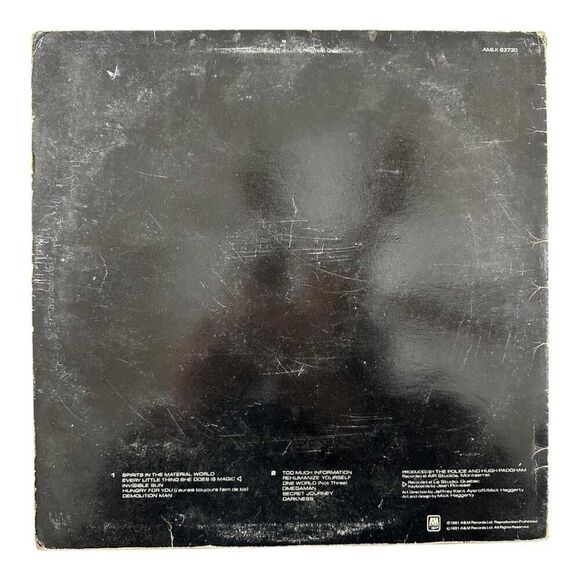 The Police Ghost In The Machine A&M Rec. LP AMLK 63730 Vinyl Record VG+ - Picture 2 of 7